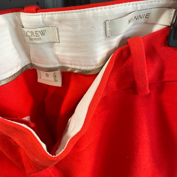 JCrew Minnie cropped pant size 8 orange - Picture 3 of 4
